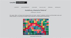 Desktop Screenshot of galerie-schoenhof.de